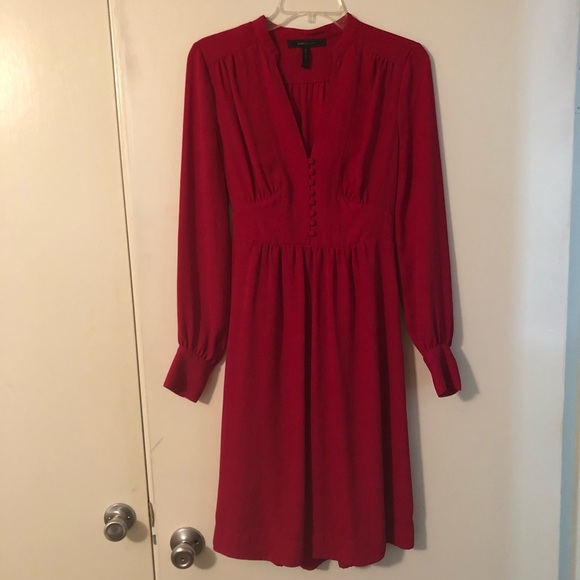 BCBGMAXAZRIA Fabiana Long Sleeves Prairie Dress - Picture 2 of 8